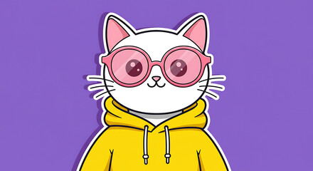 Obraz premium Cute baby animals vector cartoon illustration of a funny smiling dog, pig, and kitten