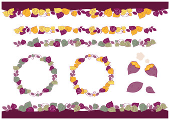 秋のさつまいもフレーム