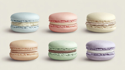 colorful macaroons