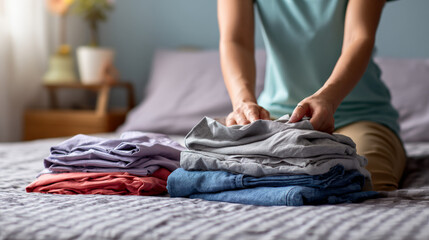 Fototapeta premium fold clothes