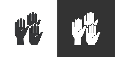 Participant icon. Solid glyph series icon