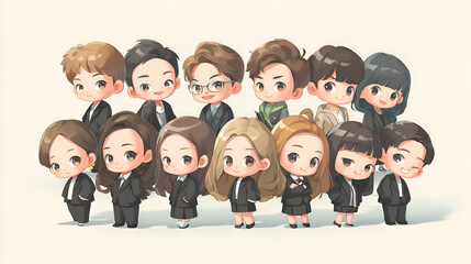Obraz premium group of business people