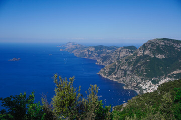 Obraz premium Breathtaking Panoramic View of Amalfi Coast