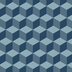 입체적인 육각형 큐브 패턴.jpg