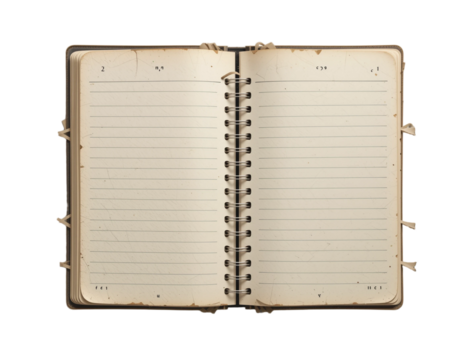 Open Notebook - Blank Journal Pages | Writing Notebook | School Notebook | Study Journal | Paper Notebook