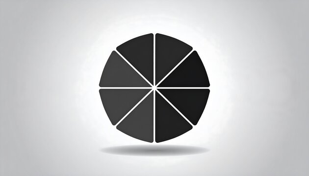 Simple pizza slice icon