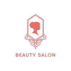 Beauty salon logo template vector
