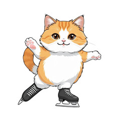 Cat Ice Skating