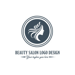 Obraz premium Beauty salon logo template vector