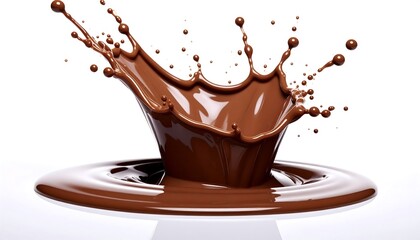 Chocolate liquid splash