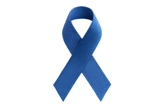 Symbolic Blue Awareness Ribbon Representing Support, Hope, and Solidarity for Various Causes and Campaigns