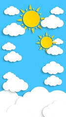 Sky with sun and clouds (1)