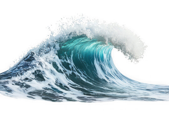 Powerful ocean wave png image, sea water surge, breaking wave clipart, oceanography, marine life, surfing, storm, tsunami, isolated on transparent background