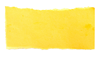 Paper, texture, background, isolated, torn, yellow, edges — a high-resolution design element showing rugged torn paper with organic yellow coloring, perfect for creative layouts, posters, collage proj