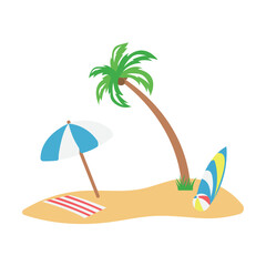 Summer Beach Vector