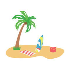 Summer Beach Vector