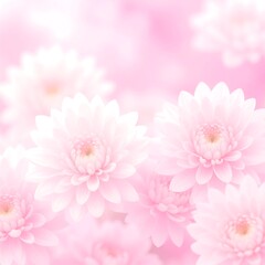 Soft pink flowers in bokeh