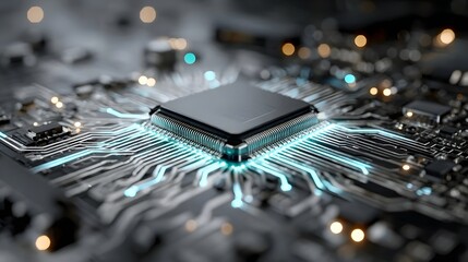 Microchip on circuit board