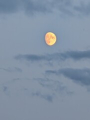moon over the clouds