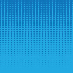  Blue colour with blue halftone polka dots pattern, abstract vector background for backdrop.