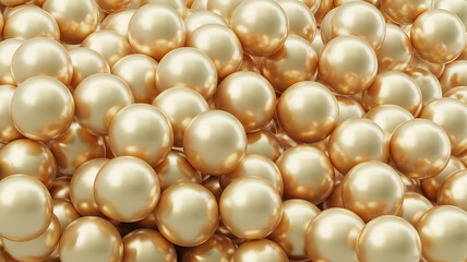 Golden spheres, a luxurious, abundant display. 