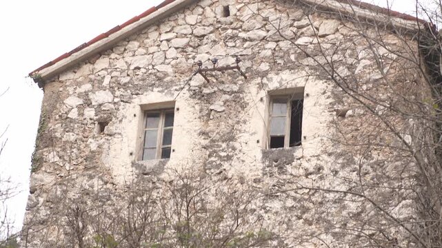 Abandoned Ancient Stone House in Montenegro.
