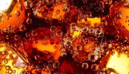 glass of beer with bubbles