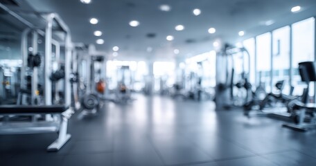 Obraz premium Blurred gym interior