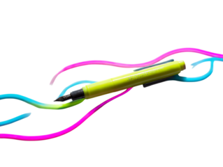 Neon Line Drawing Pen Glow In Dark