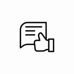 positive feedback review icon sign vector