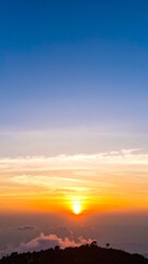 Fototapeta premium Sunrise over mountain peaks (2)