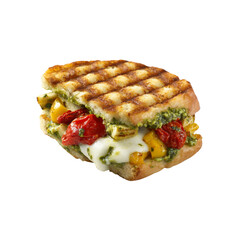Delicious Grilled Pesto Panini with Sun-Dried Tomatoes and Mozzarella