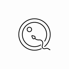 insemination artificial fertilization icon sign vector