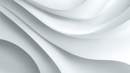 Abstract white curves.  Soft, flowing, elegant shapes