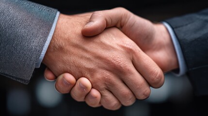 A Strong Handshake: Symbol of Agreement and Trust