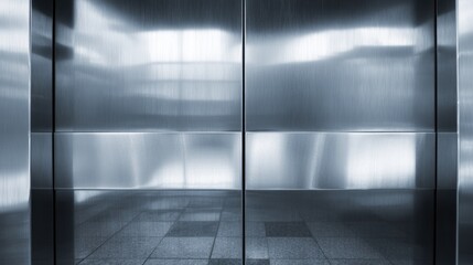 Steel Elevator Doors: Modern Architecture Interior Design