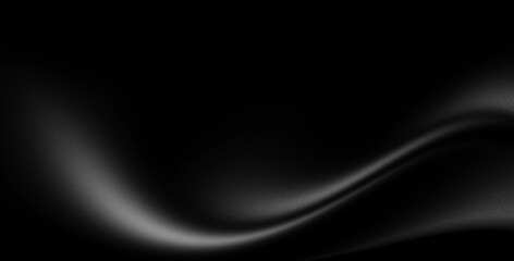 Dark gradient monochrome abstract noise texture, black white grainy background, banner header backdrop design