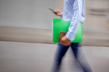 group of business people in the street
