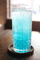 glass of water with ice