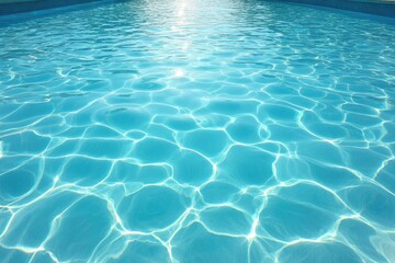Obraz premium Sunlit ripples on a clear pool