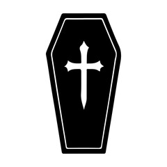 Obraz premium coffin icon or logo isolated sign symbol vector illustration - high quality black style vector icons 