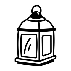 A sketchy style icon representing lantern
