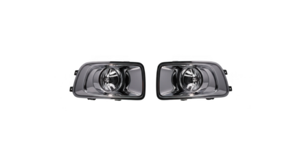 Two shiny chrome faucet handles with intricate detailing on a black background