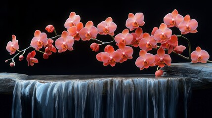 Delicate Branch Pink Orchids