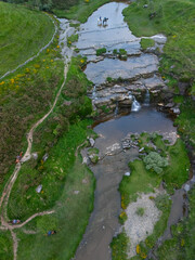 Horseback riding route between the Estacas de Trueba and Lunada Passes in the Pasiegos Valleys of Burgos. Las Machorras, Merindades Region, Burgos, Castile and Leon, Spain, Europe
