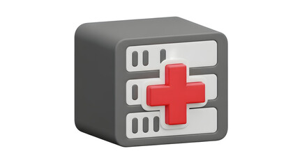Obraz premium Server Backup and Recovery 3D Icon for Data Protection Solutions