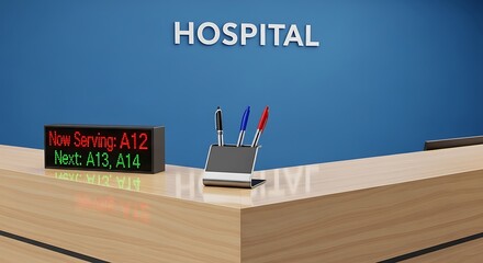 Hospital Waiting Room Signage for Patient Information