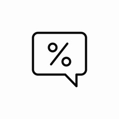 discount speech bubble icon sign vector