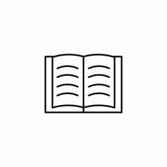 open textbook pages icon sign vector