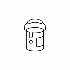 paint can container icon sign vector